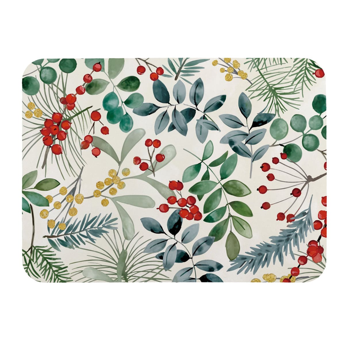 Drying Mat Shades of VivaStyle Festive Foliage Evergreen Kitchen
