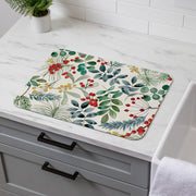 Drying Mat Shades of VivaStyle Festive Foliage Evergreen Kitchen