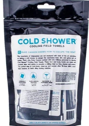 Duke Cannon - Single Cold-Shower Cooling Field Towels - Multipack Pouch Duke Cannon Bath & Body