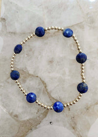 Thumbnail for E.Newton Extends Admire Gold Bracelets e.newton Designs Bracelets Admire Gold 3 mm Lapis