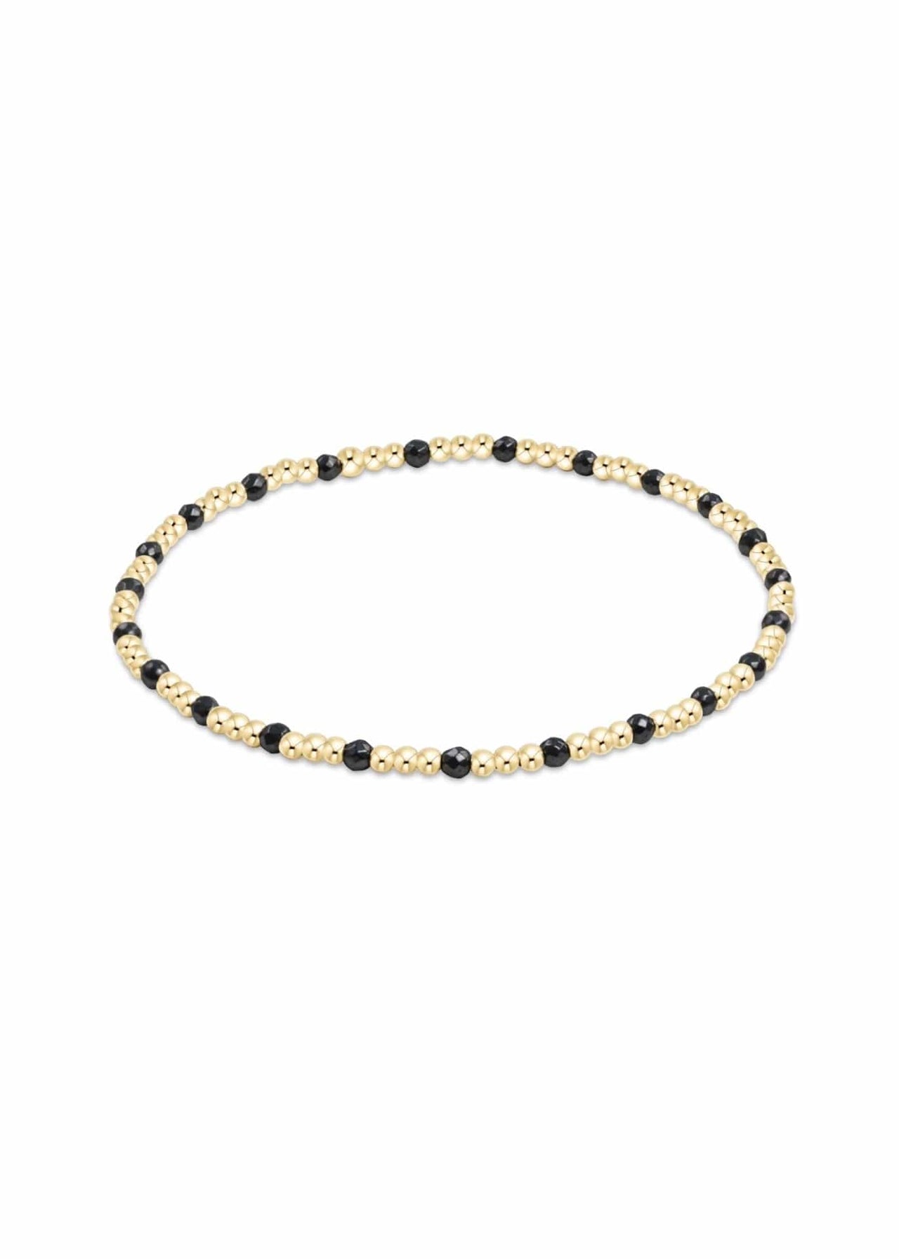 E.Newton Extends Gemstone Sincerity Gold Bracelets e.newton Designs Bracelets Gold 2mm Faceted Hematite