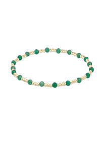 Thumbnail for E.Newton Extends Gemstone Sincerity Gold Bracelets e.newton Designs Bracelets Gold 3 mm Green Onyx