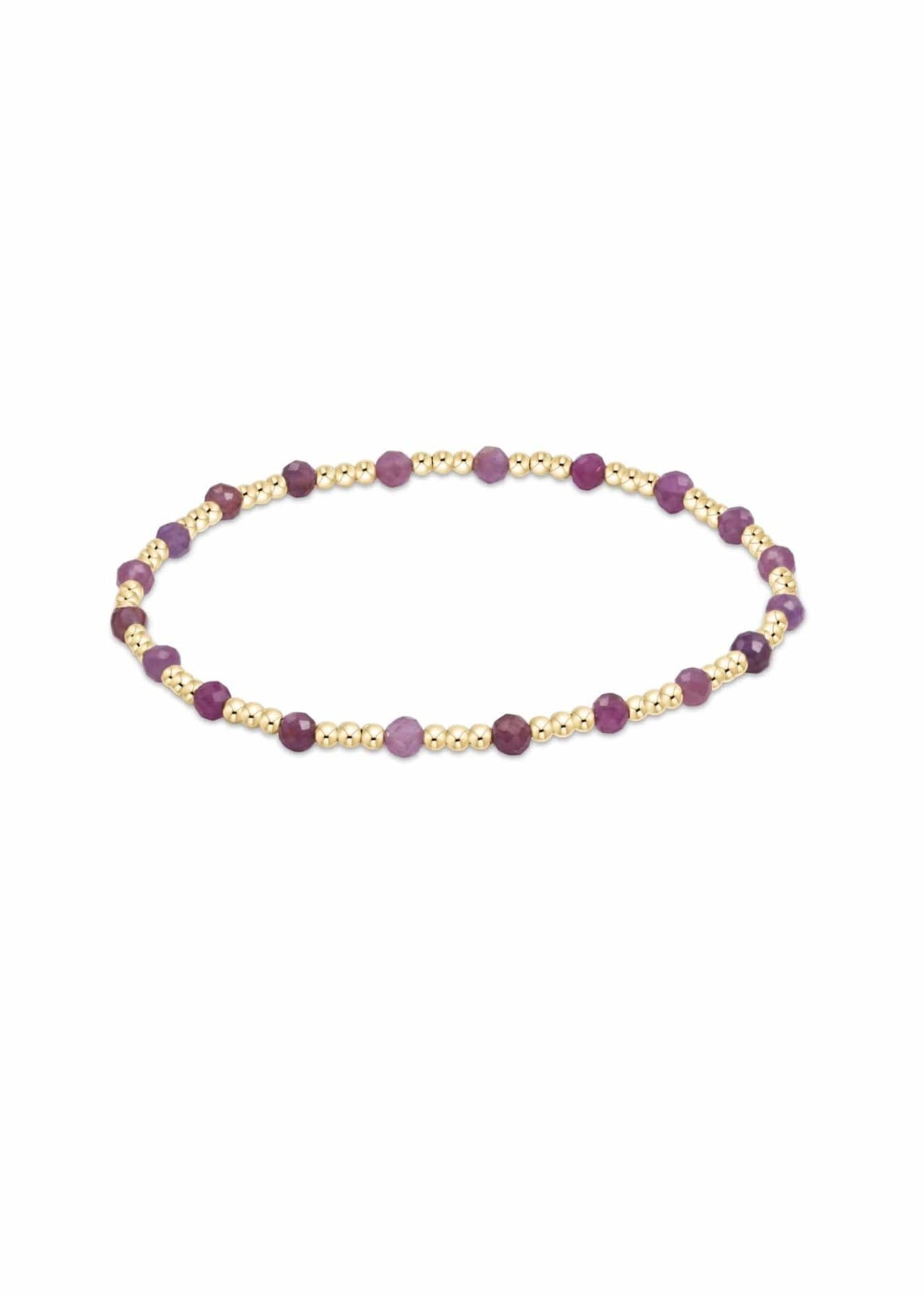 E.Newton Extends Gemstone Sincerity Gold Bracelets e.newton Designs Bracelets Gold 3 mm Ruby