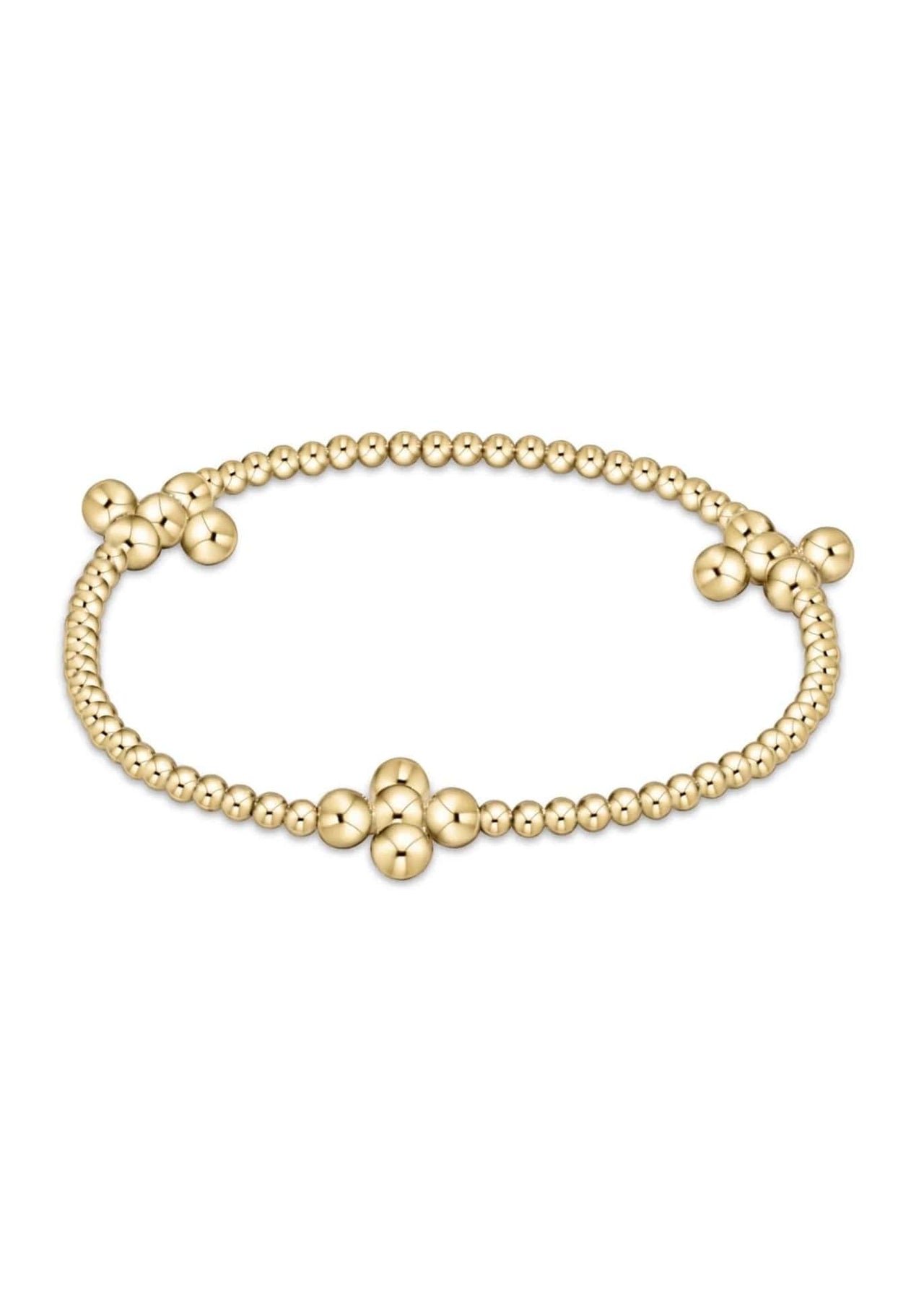 E.Newton Extends Signature Cross Gold Bracelets e.newton Designs Bracelets Gold 2.5 mm