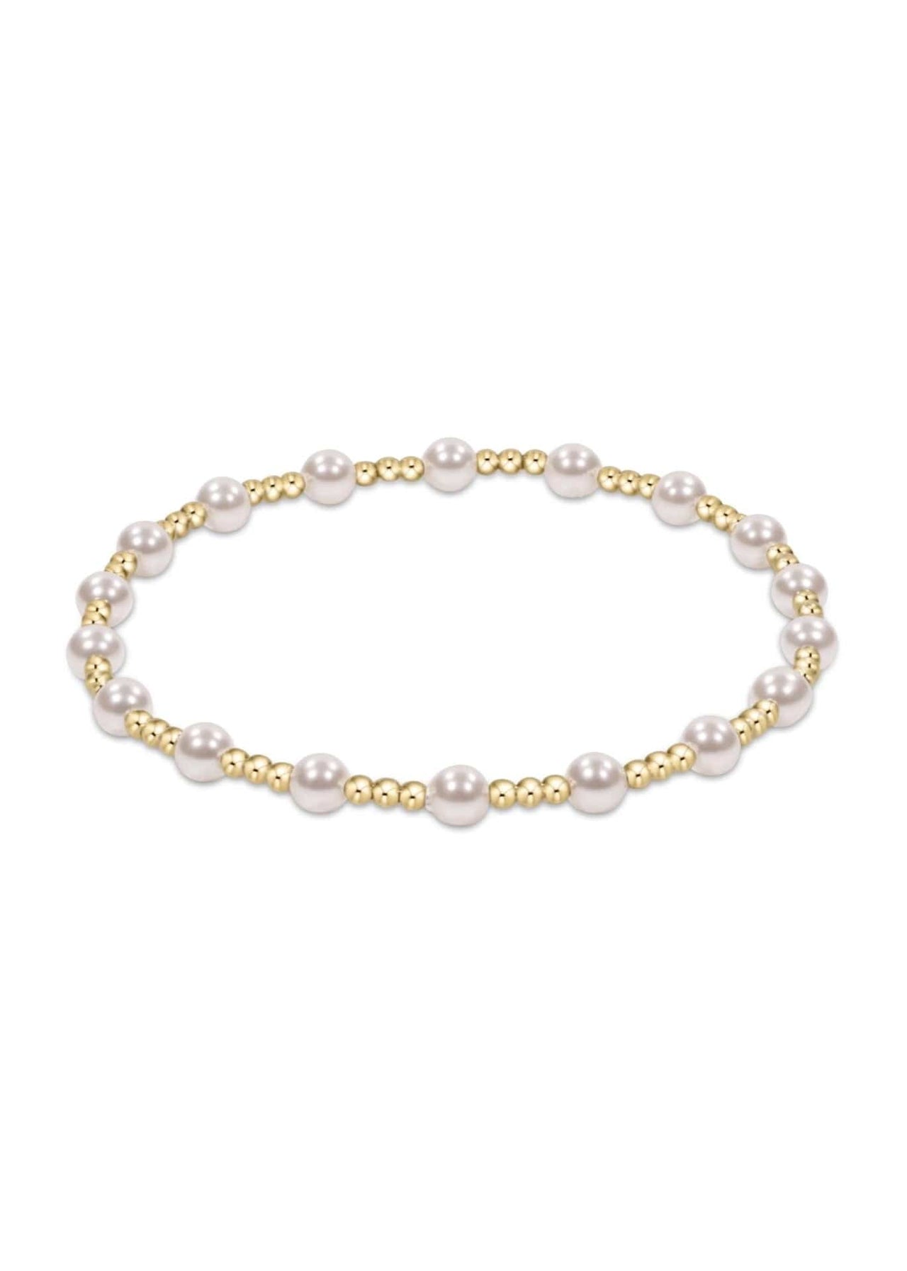 E Newton Hope Pearl Bracelet Collection e.newton Designs Bracelets Classic Sincerity Pattern 4mm