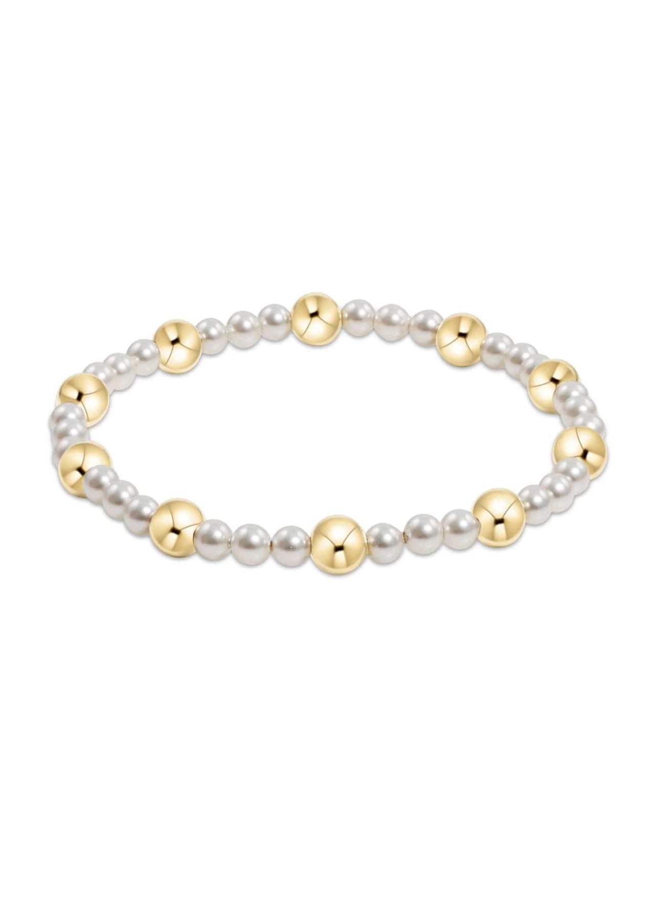 E Newton Hope Pearl Bracelet Collection e.newton Designs Bracelets Pearl Sincerity Pattern 4mm - 6mm Gold