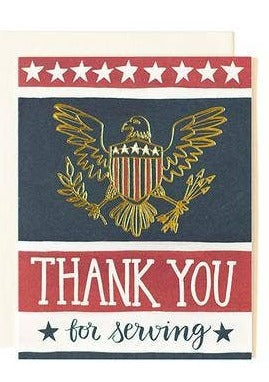 Eagle Thank You Greeting Card 1canoe2 | One Canoe Two Paper Co.