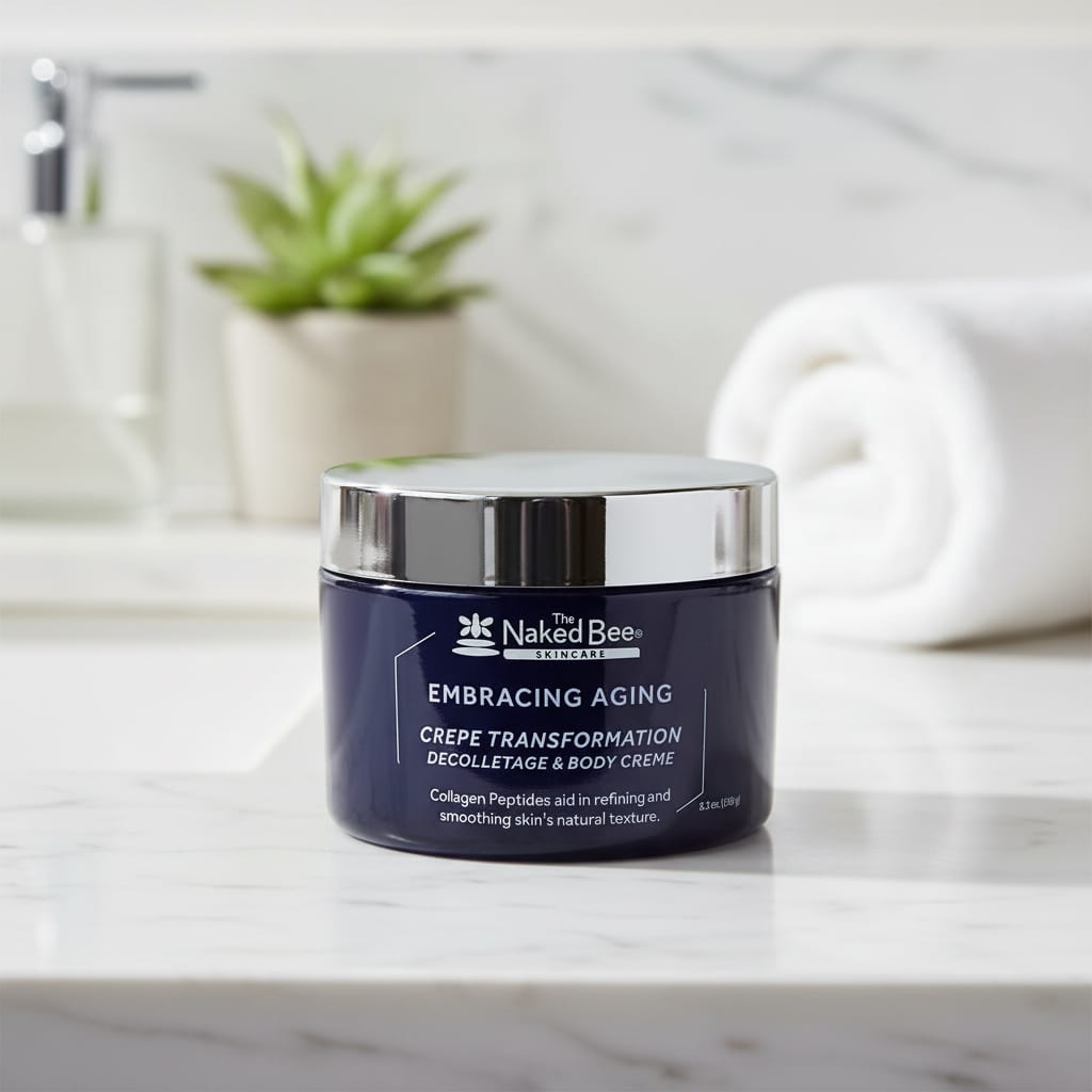 Embracing Aging Crepe Transformation Decolletage & Body Creme 5.3Oz The Naked Bee Skin Care