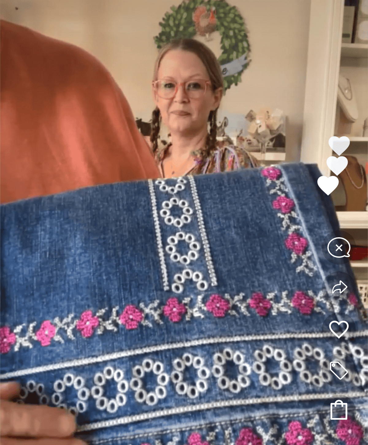 Embroidered Denim Pant by Easel Mattie B's Gifts & Apparel Jeans