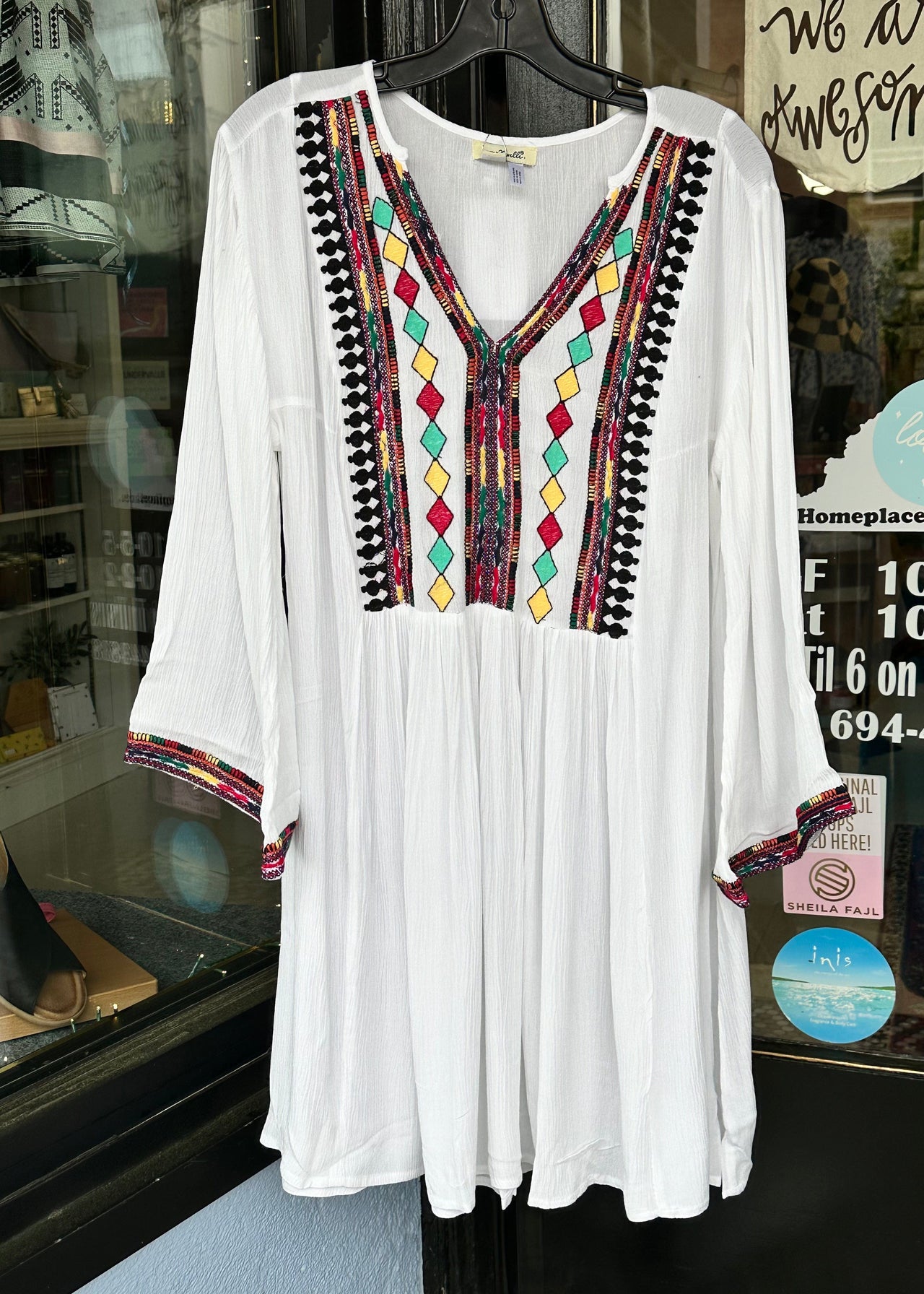 Embroidered Dress Simply Noelle