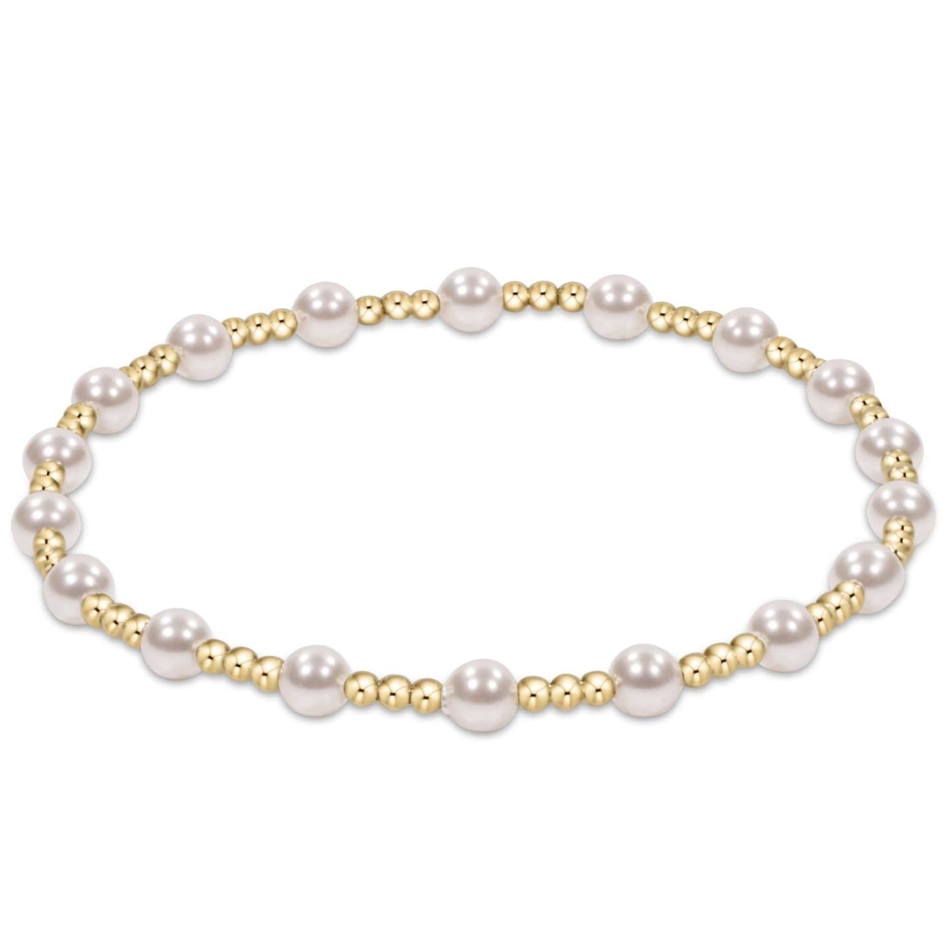 eNewton Pearl Sincerity 4mm Bracelet |Ruby e.newton Designs BRACELET