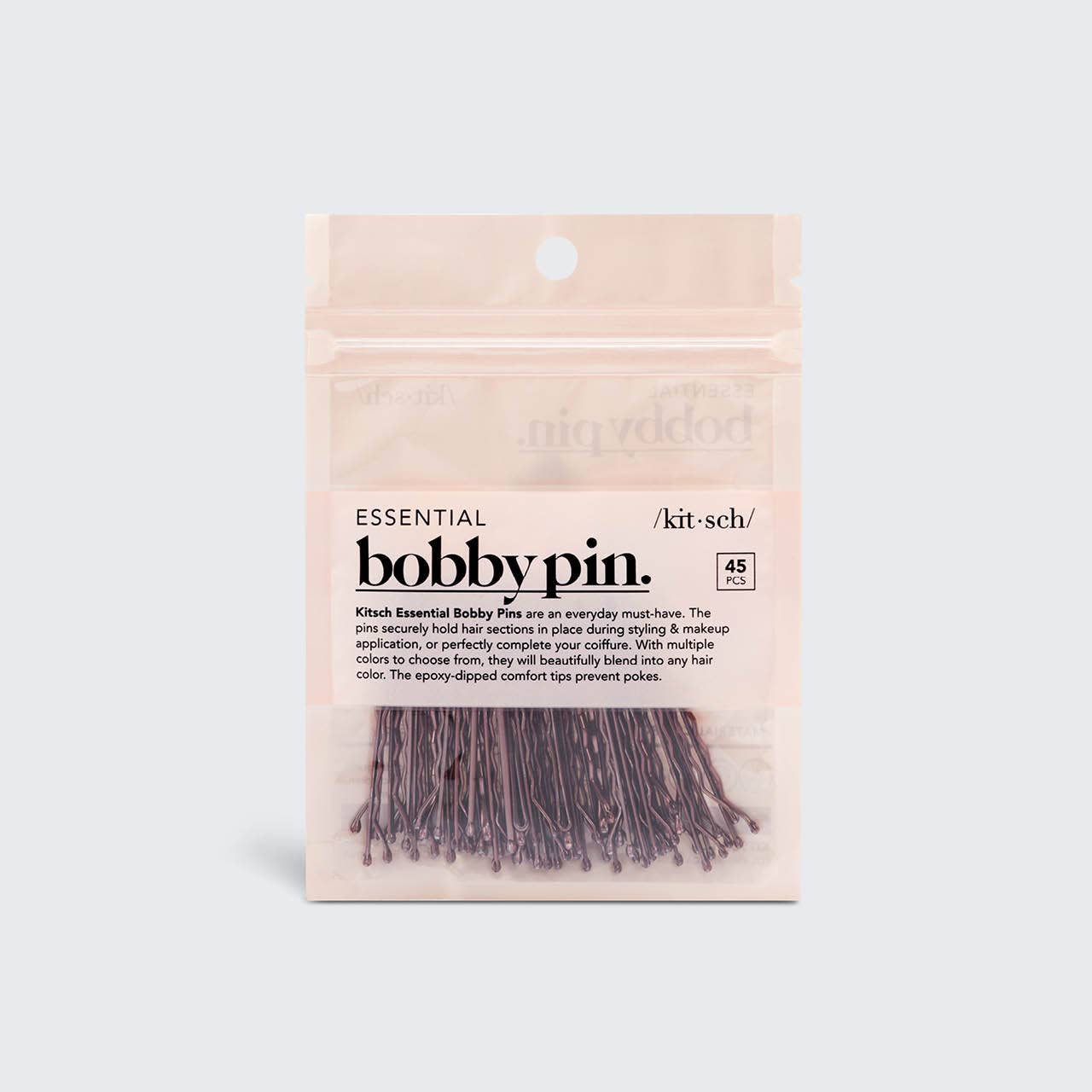 Essential Bobby Pins 45pc - Brown KITSCH