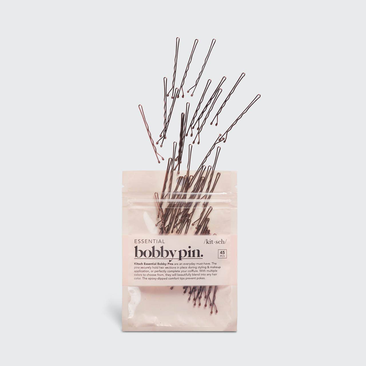Essential Bobby Pins 45pc - Brown KITSCH