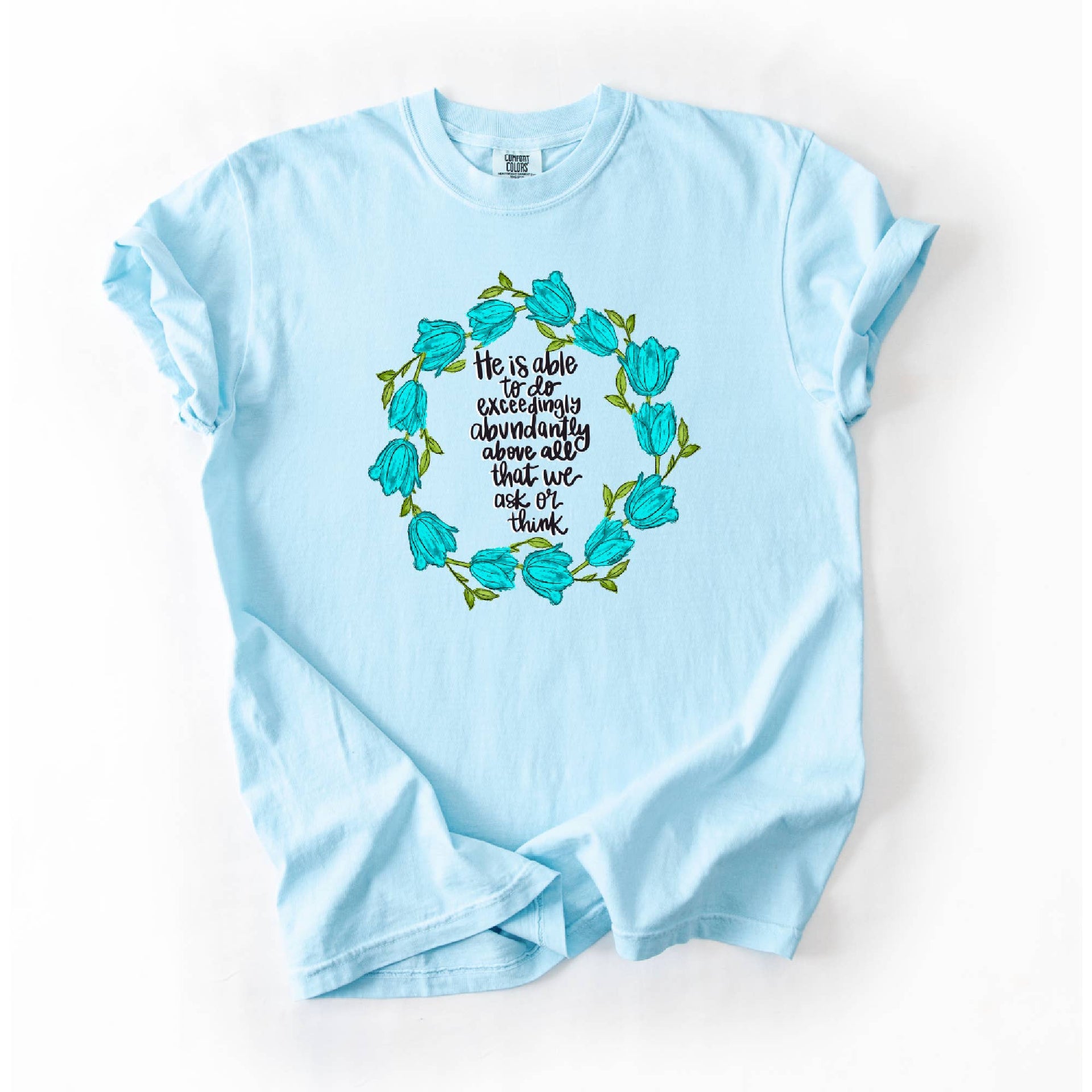 Exceedingly Abundantly T-Shirt - Minimum 6: Chambray / Small Baxter & Me
