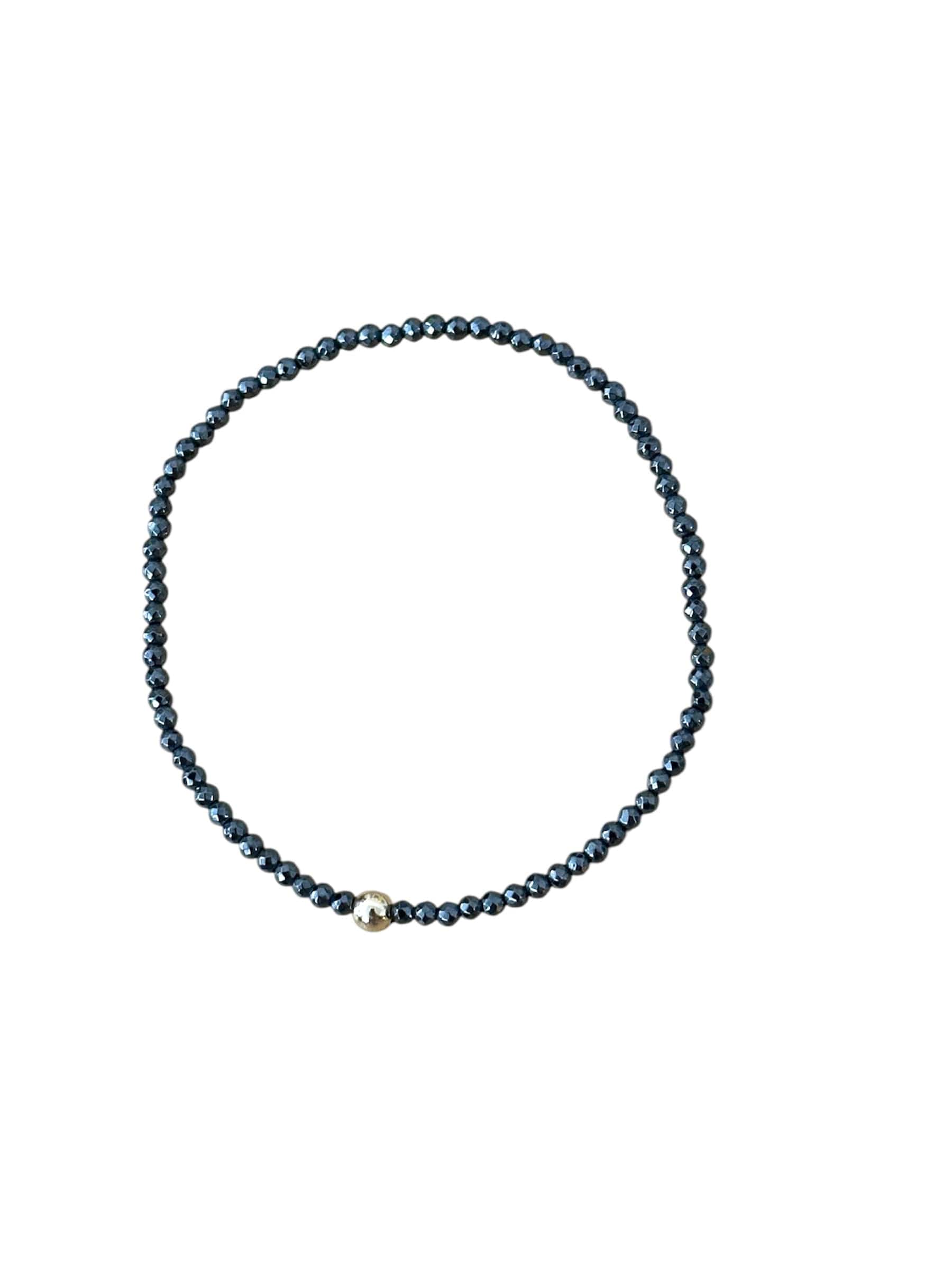 Faceted Hematite 2 mm Bead Bracelet by eNewton e.newton Designs BRACELET