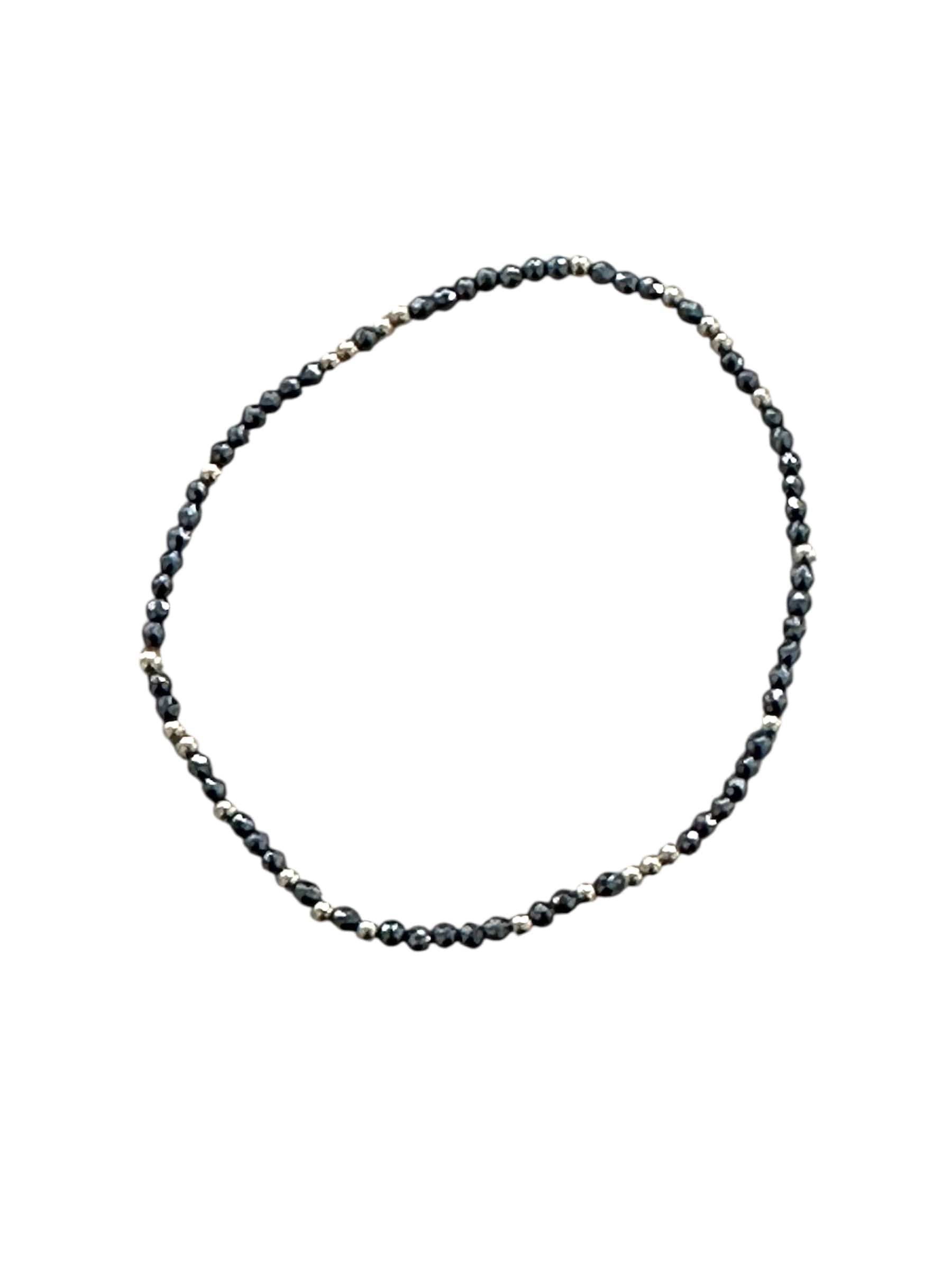 Faceted Hematite Bracelet Collection e.newton Designs Bracelet Hope Unwrittern Gemstone 2 mm