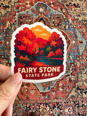 Fairy Stone State Park - Decal Sticker Dash Stickers