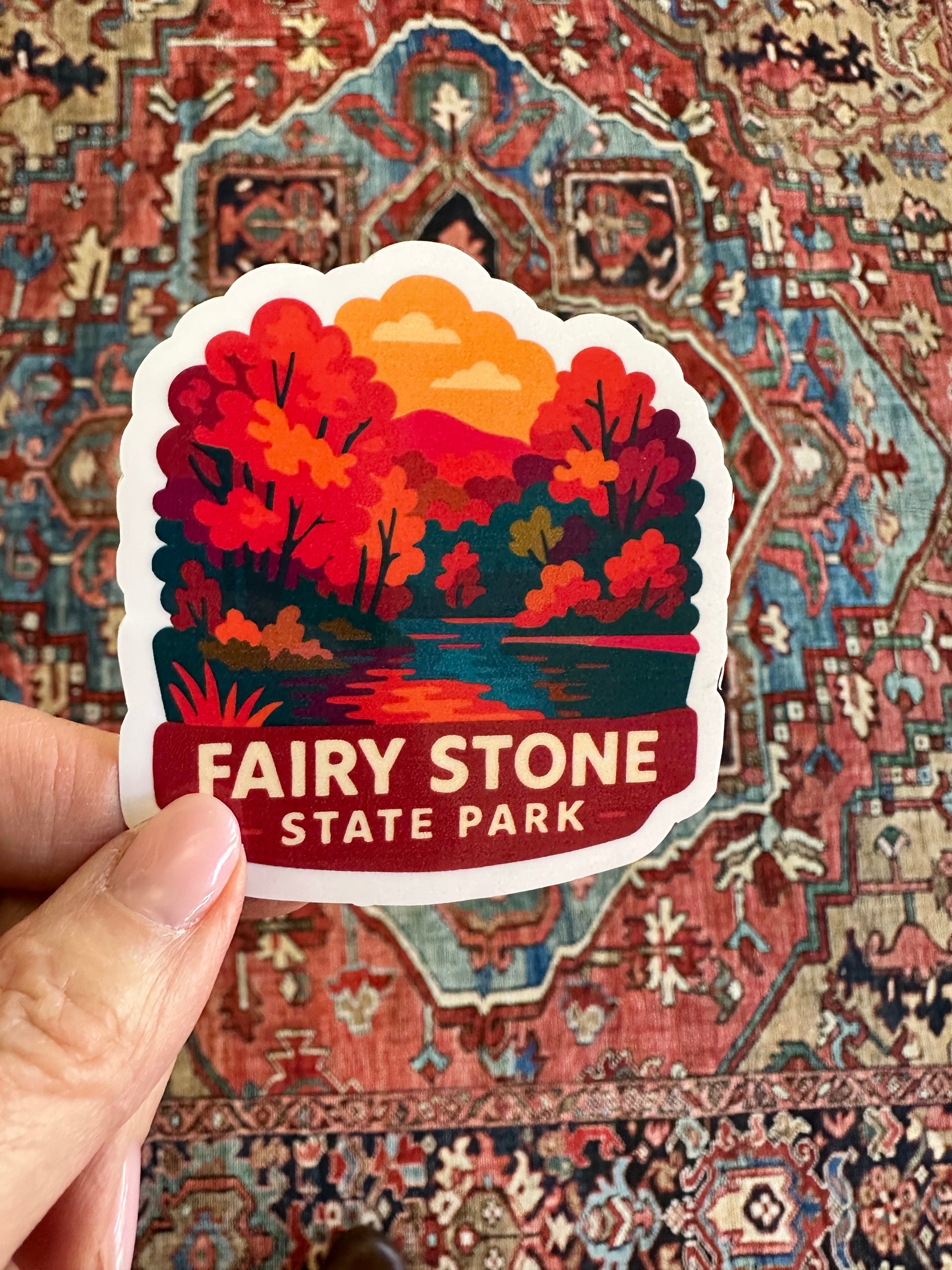 Fairy Stone State Park - Decal Sticker Dash Stickers