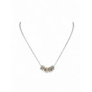 Far Silver Gold Charm Ring Necklace, Silver and Gold Meghan Browne Accessories