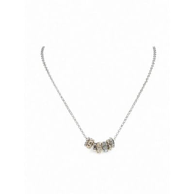Far Silver Gold Charm Ring Necklace, Silver and Gold Meghan Browne Accessories