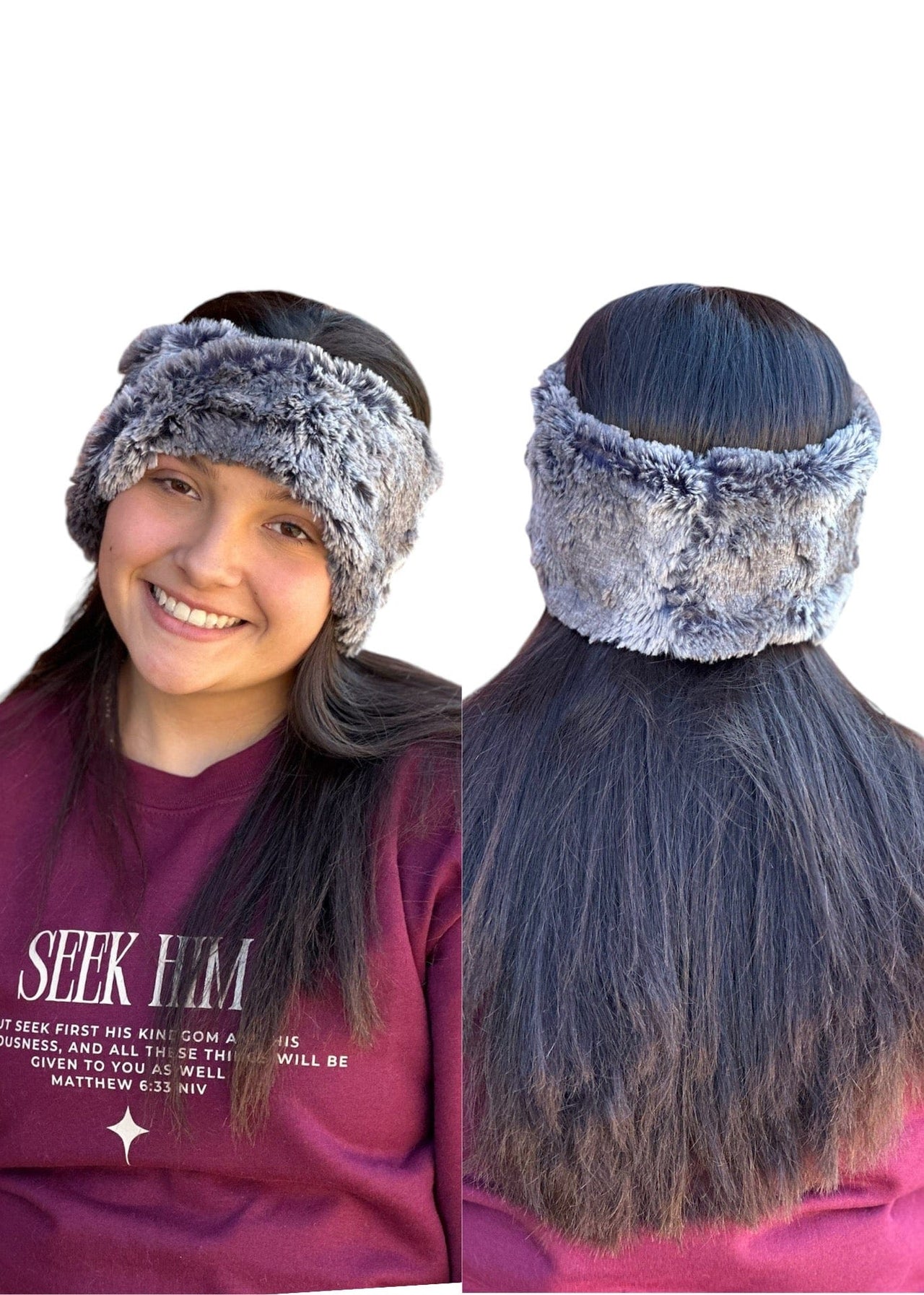 Faux Fur Headband Pandemonium Hats Headband Seattle Sky