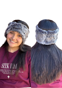 Thumbnail for Faux Fur Headband Pandemonium Hats Headband Seattle Sky