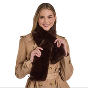 Faux Fur Scarf Two’s Company Scarf espresso