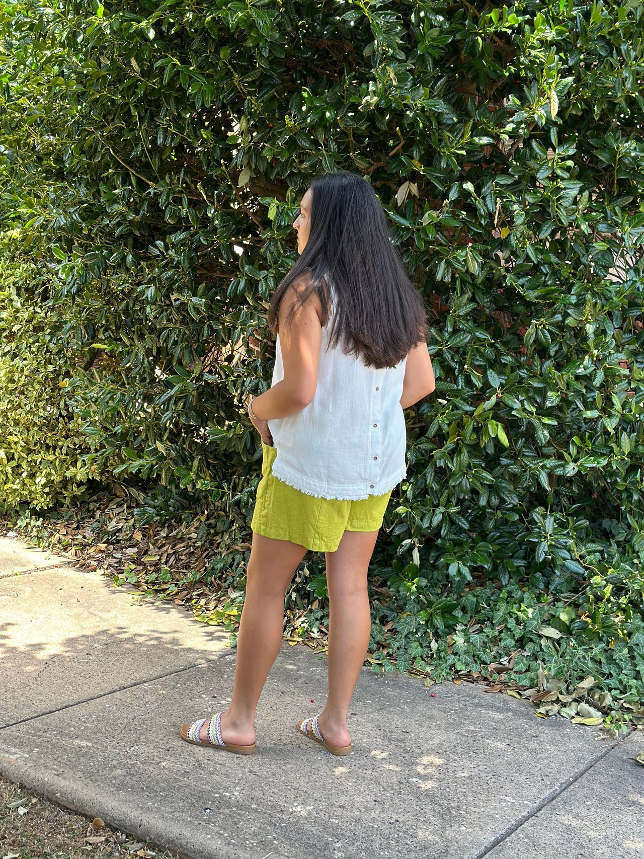 Favorite Shorts in Pickle Green Ivy Jane