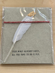 Feather Card Sugarboo Designs Greeting & Note Cards Your Wings