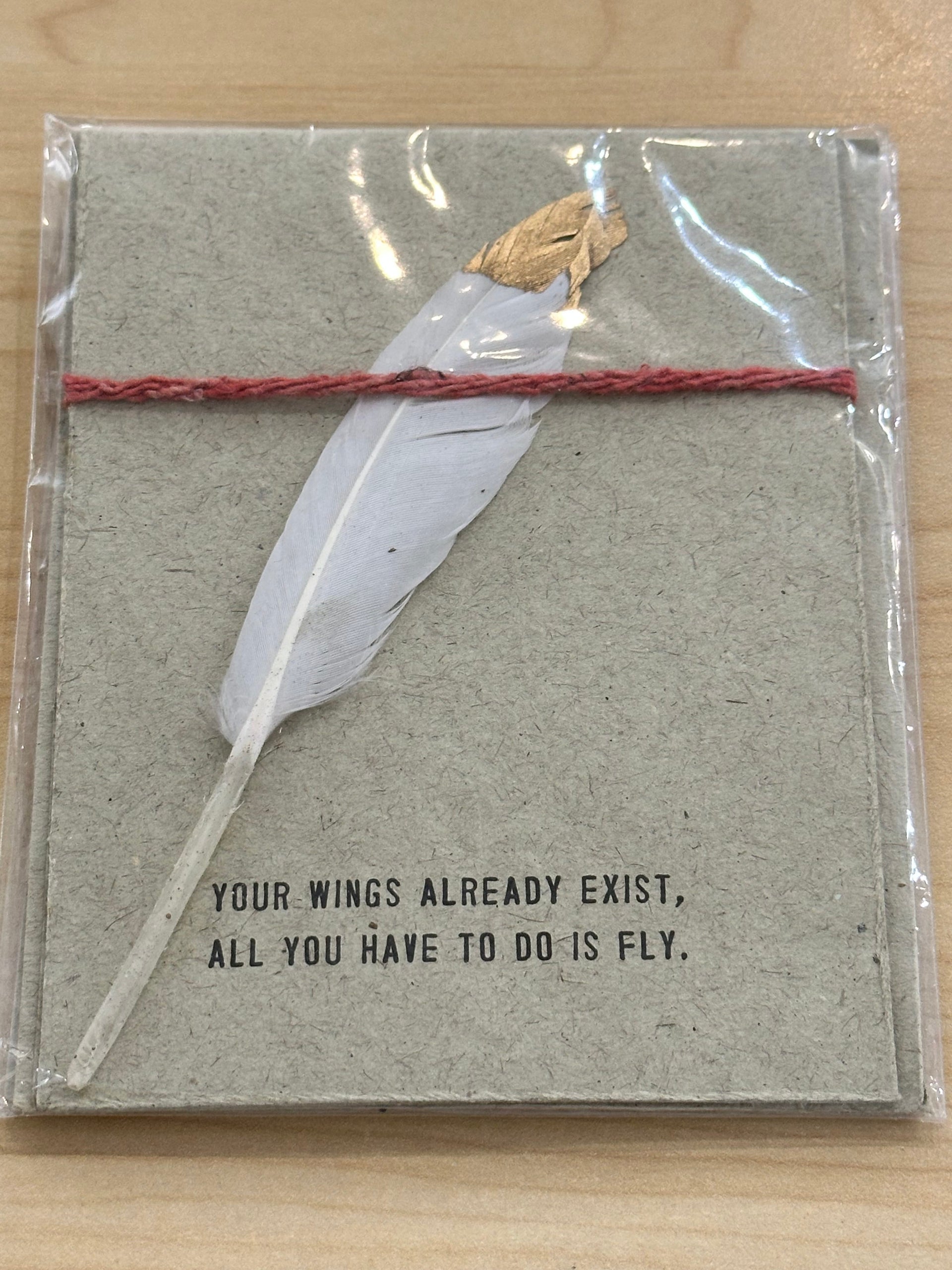 Feather Card Sugarboo Designs Greeting & Note Cards Your Wings