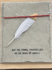 Feather Card Sugarboo Designs Greeting & Note Cards May you travel