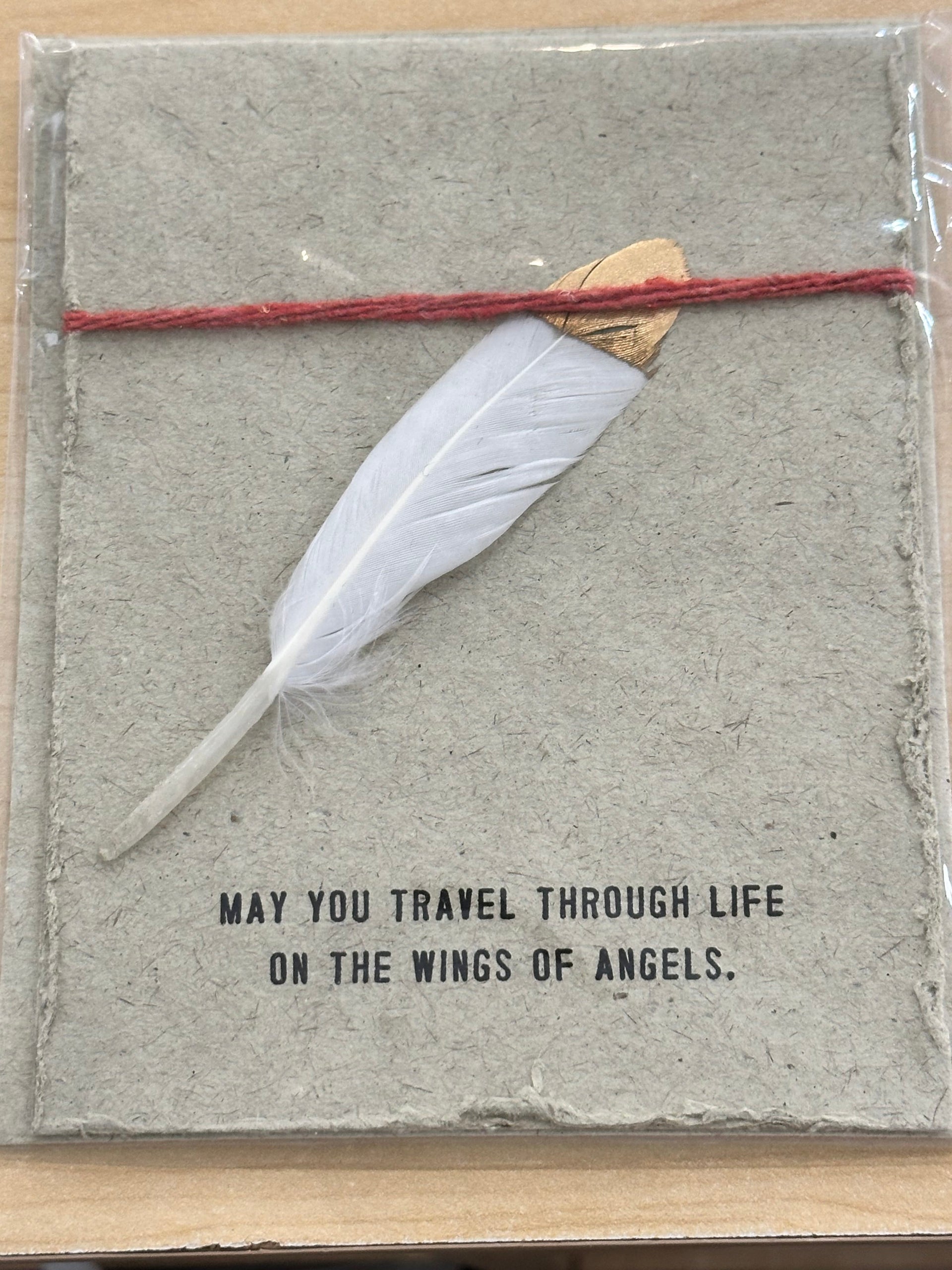 Feather Card Sugarboo Designs Greeting & Note Cards May you travel