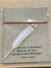 Feather Card Sugarboo Designs Greeting & Note Cards I believe that it one always
