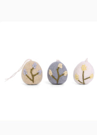 Thumbnail for Felt Mini Egg with Flowers Ornaments Talla Imports Easter