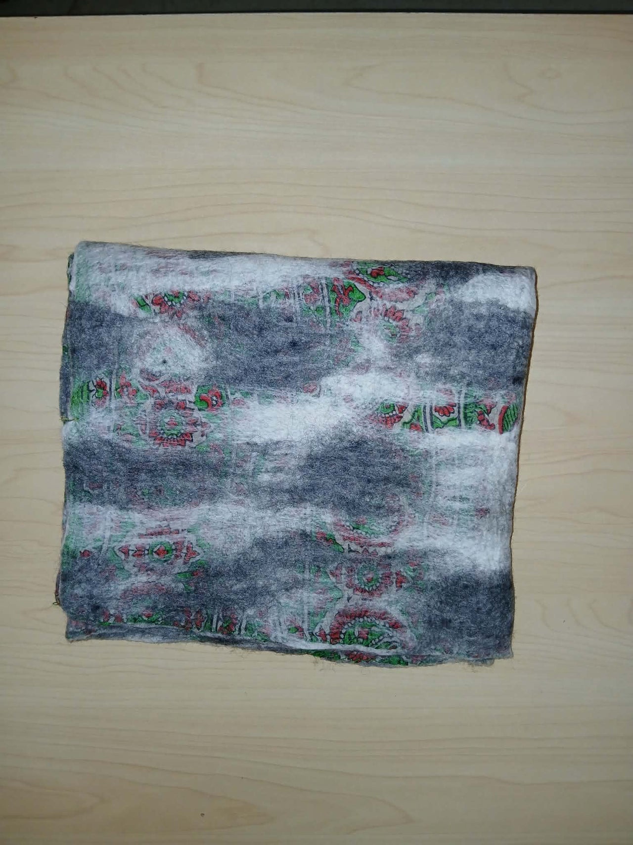 Felt Sari Scarf NURBU INC. Scarf Dark Red