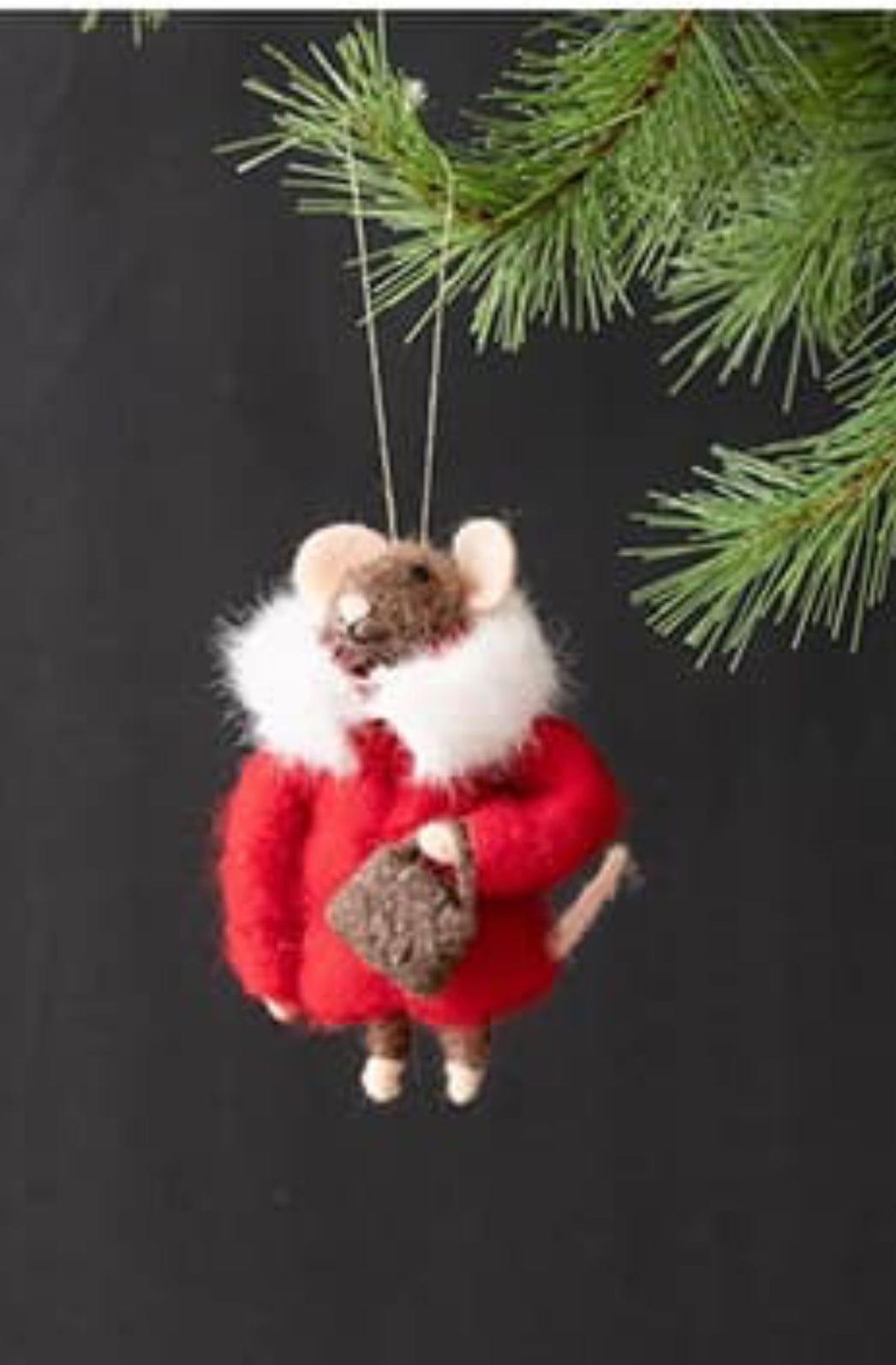 Felted Cozy Winter Mice Ornaments Audrey's, LLC Christmas Ornament