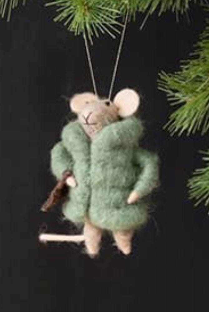 Felted Cozy Winter Mice Ornaments Audrey's, LLC Christmas Ornament
