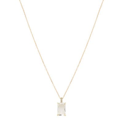 Fifi Clear Gold Necklace Meghan Browne Design Necklaces