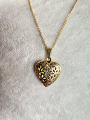Filigree Locket Heart Necklace Little Bird Charleson LLC Necklace