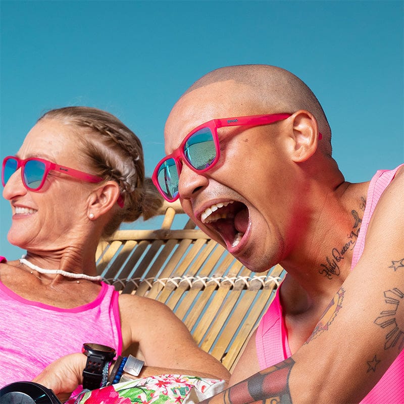 Flamingos on a Booze Cruise Goodr Sunglasses