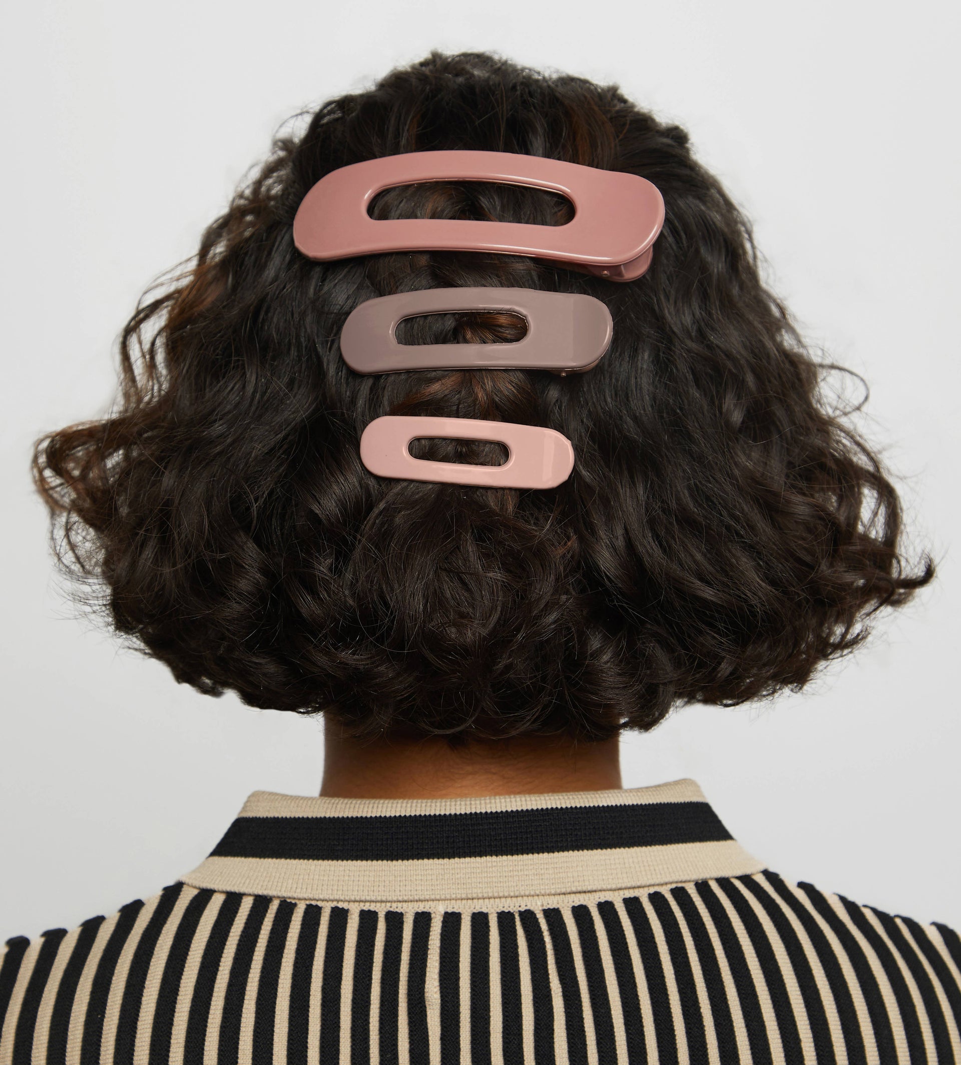 Flat Lay Claw Clip 3pc Flat - Ultra Glossy Terracotta KITSCH