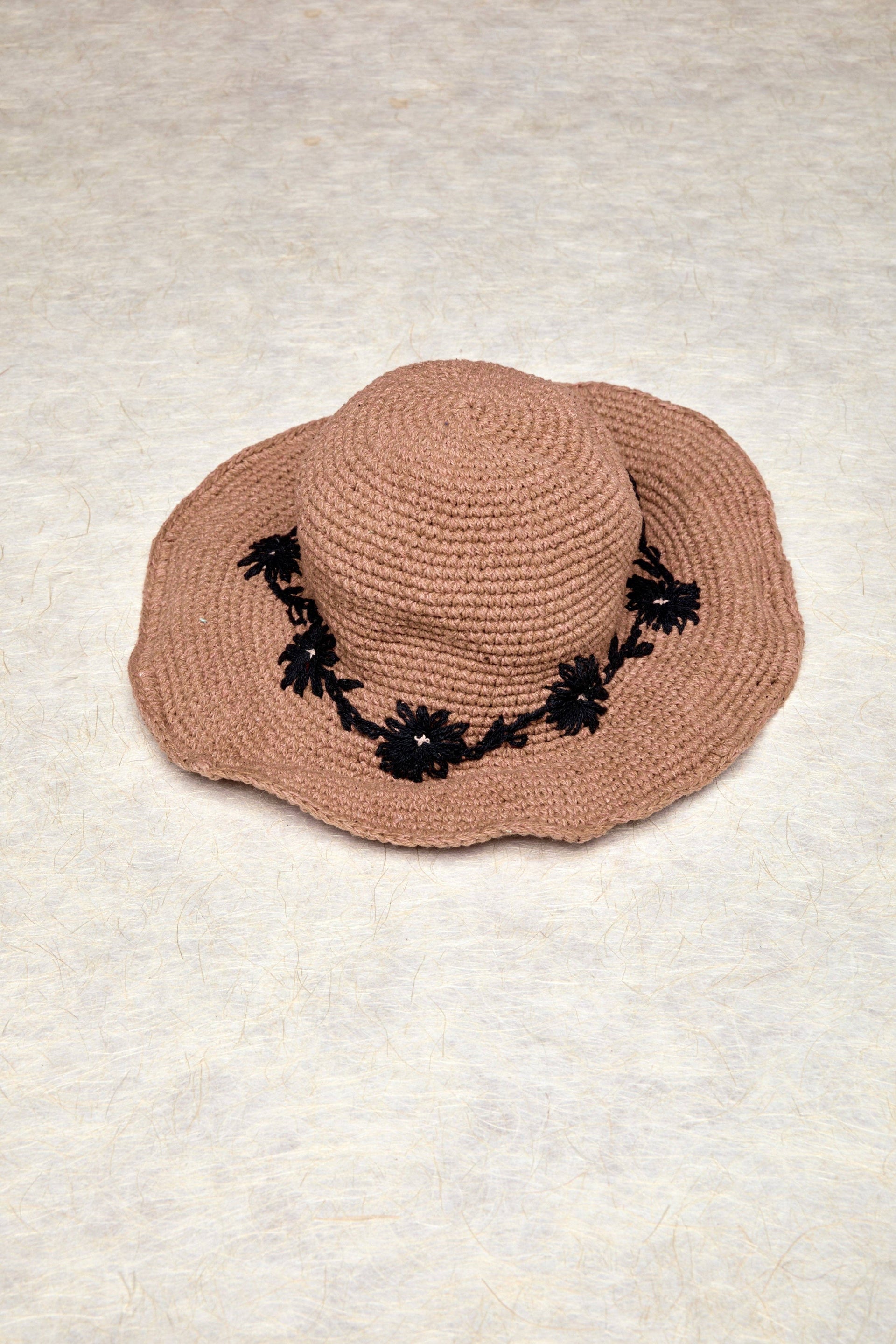Fleur Clay Sun Hat UPF 35: Defined-Curve (Fixed Shape) By Many Hands