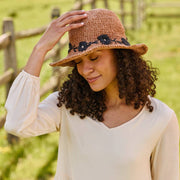 Fleur Clay Sun Hat UPF 35: Defined-Curve (Fixed Shape) By Many Hands