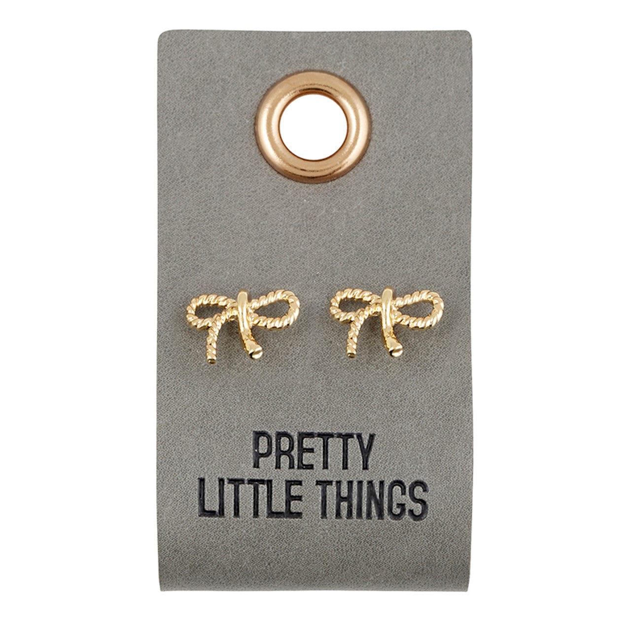 Fleur Jewelry with Leather Tag | Earrings Bow Santa Barbara Design Studio Earrings