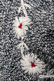 Fleur Salt & Coal Sun Hat UPF 35: Defined-Curve (Fixed Shape) By Many Hands