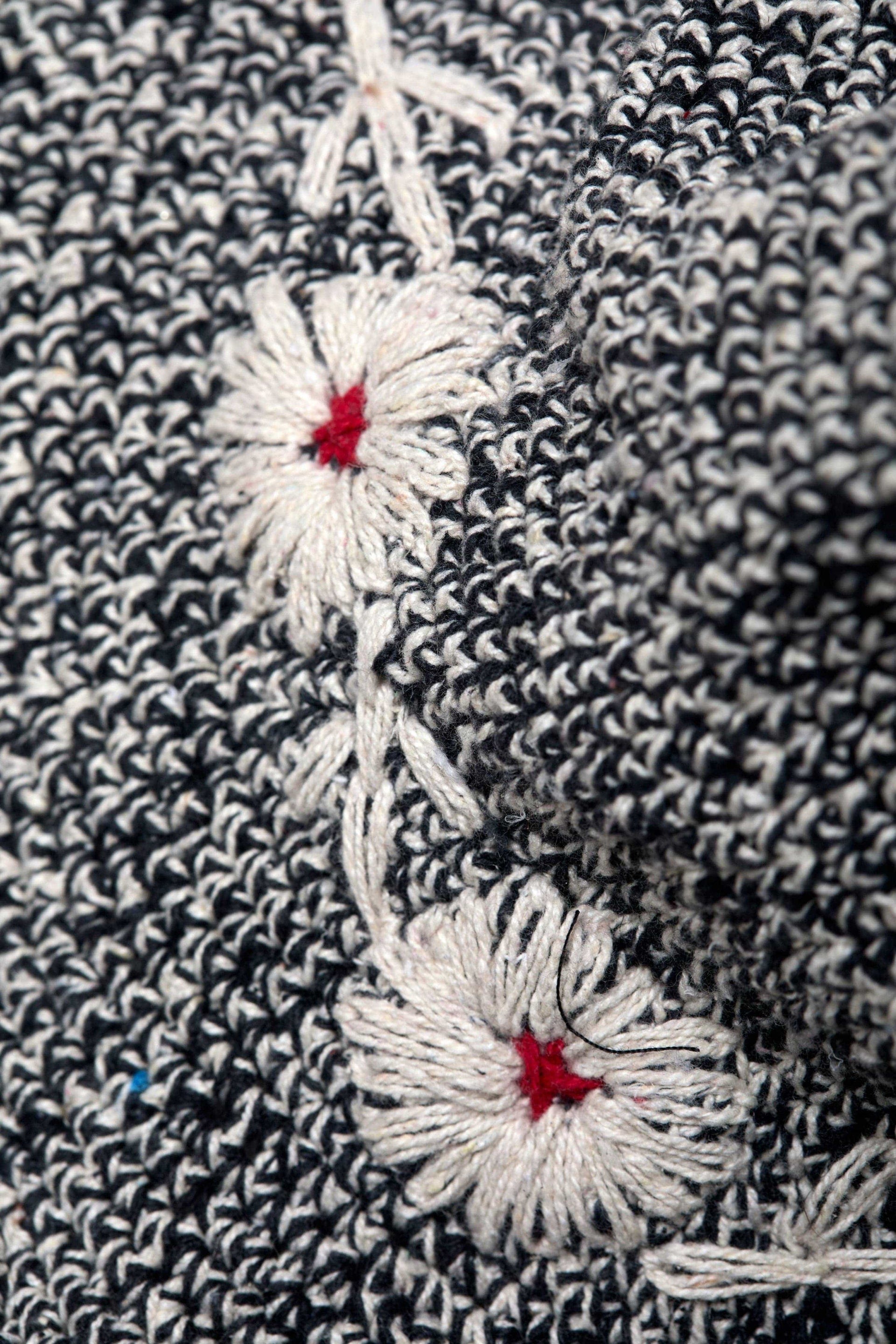 Fleur Salt & Coal Sun Hat UPF 35: Defined-Curve (Fixed Shape) By Many Hands