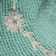 Fleur Seafoam Sun Hat UPF 35: Defined-Curve (Fixed Shape) By Many Hands