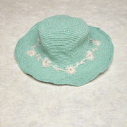 Fleur Seafoam Sun Hat UPF 35: Shapeable Brim By Many Hands