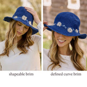 Fleur Water Sun Hat UPF 35: Shapeable Brim By Many Hands