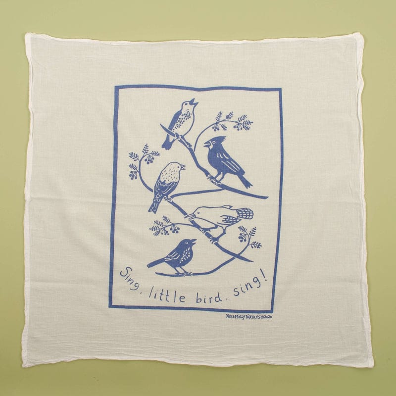 Flour Sack Dish Towel | Songbirds